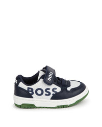 Baskets en cuir - Bleu Cargo