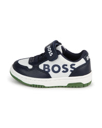 Baskets en cuir - Bleu Cargo