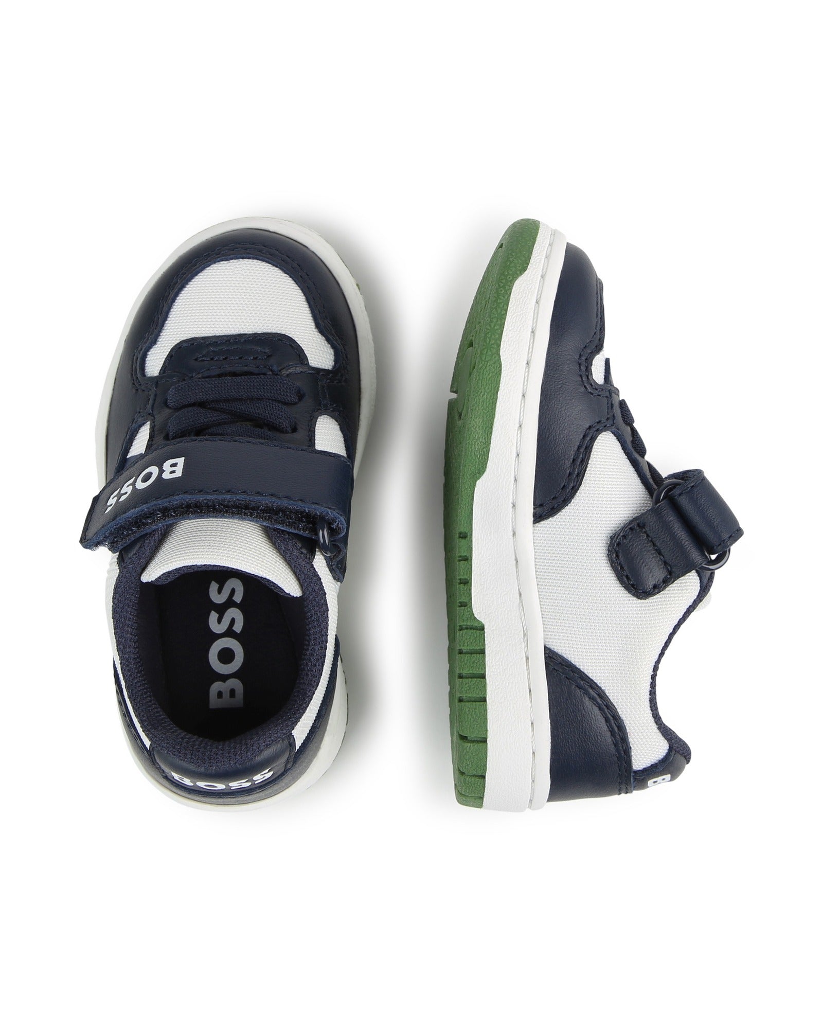 Baskets en cuir - Bleu Cargo