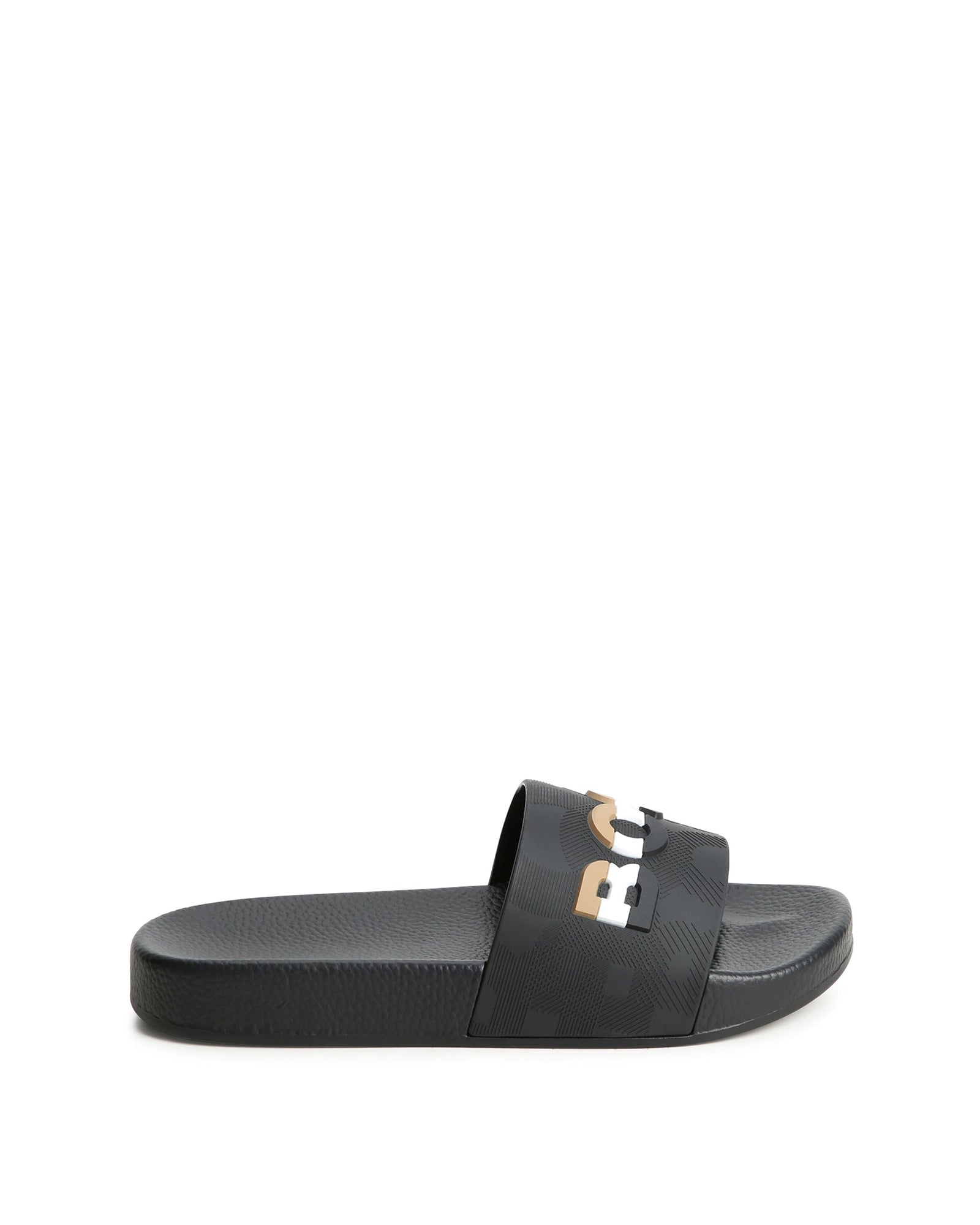 Mules siglées en relief - Black