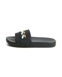 Mules siglées en relief - Black