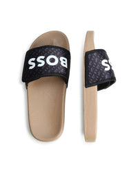 Mules à imprimé monogramme - Black