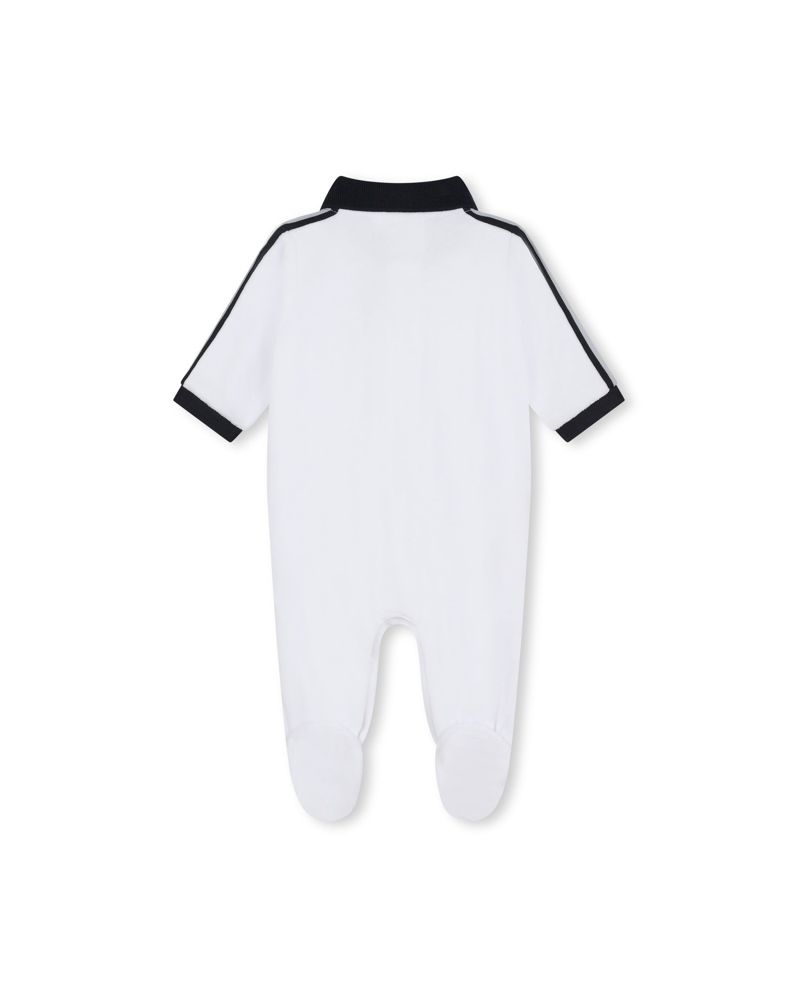 Pyjama à fermeture pressionnée - Blanc