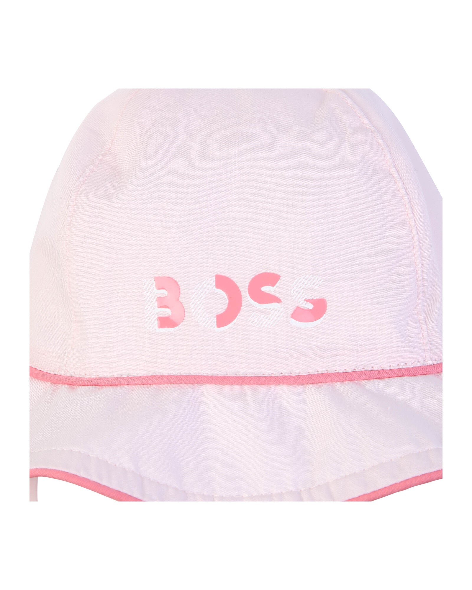 Chapeau en popeline avec cordons - Baby Pink