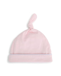 Bonnet de naissance siglé - Baby Pink