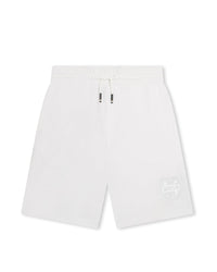 Short à taille élastiquée - Blanc