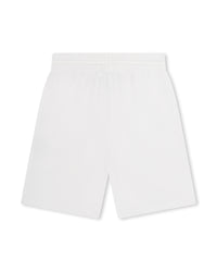 Short à taille élastiquée - Blanc