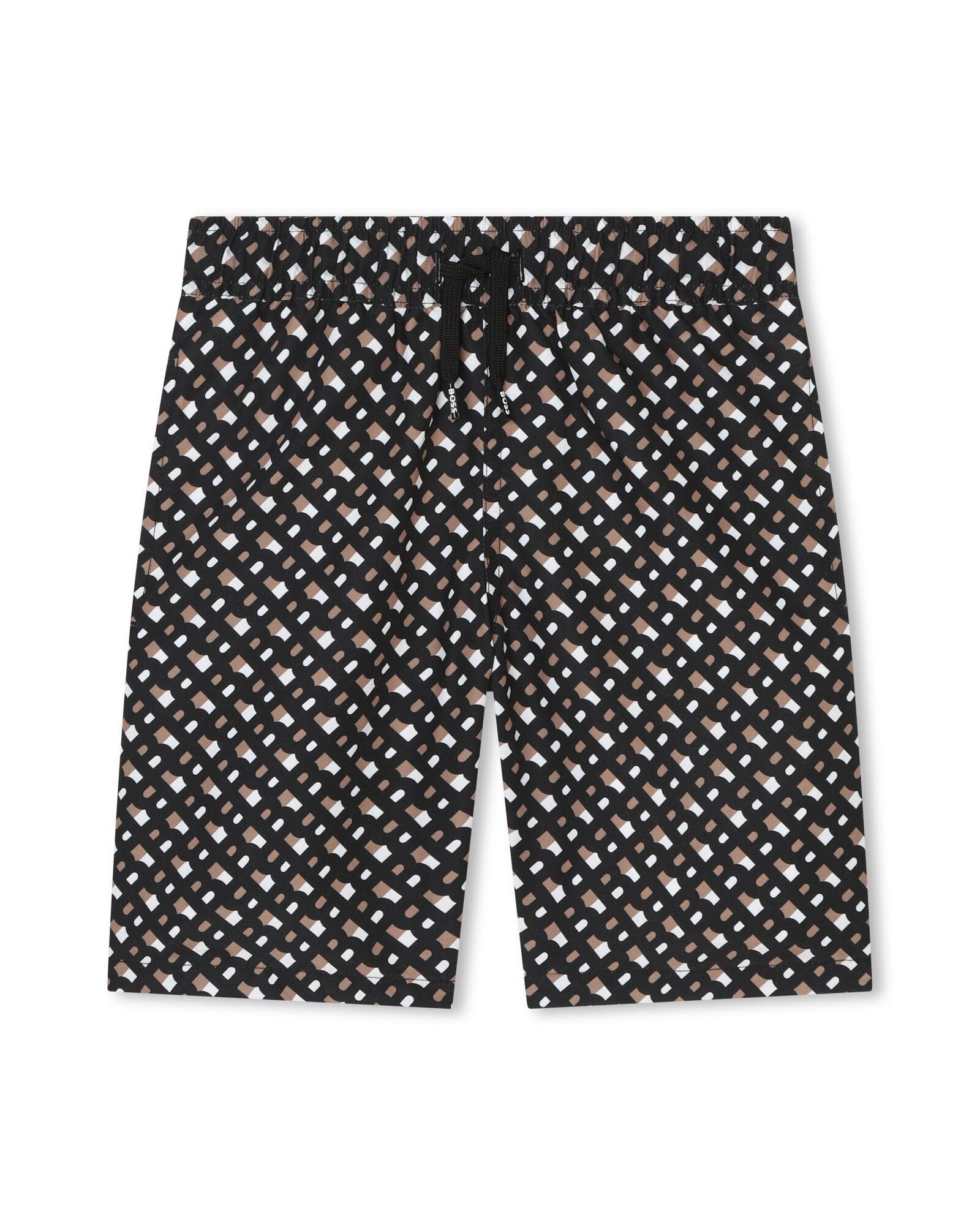 Swimming shorts with pockets - Black Brown