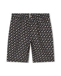 Short de bain à poches - Noir Marron