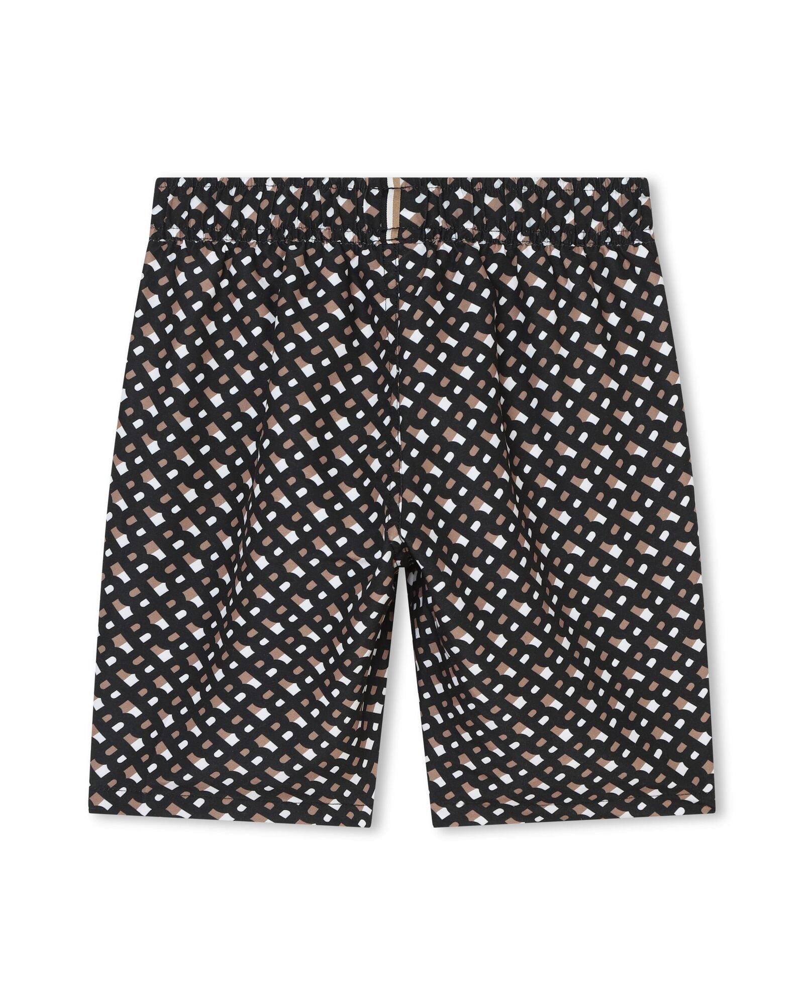 Short de bain à poches - Noir Marron
