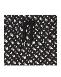 Short de bain à poches - Noir Marron