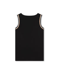 Print tank top - Black