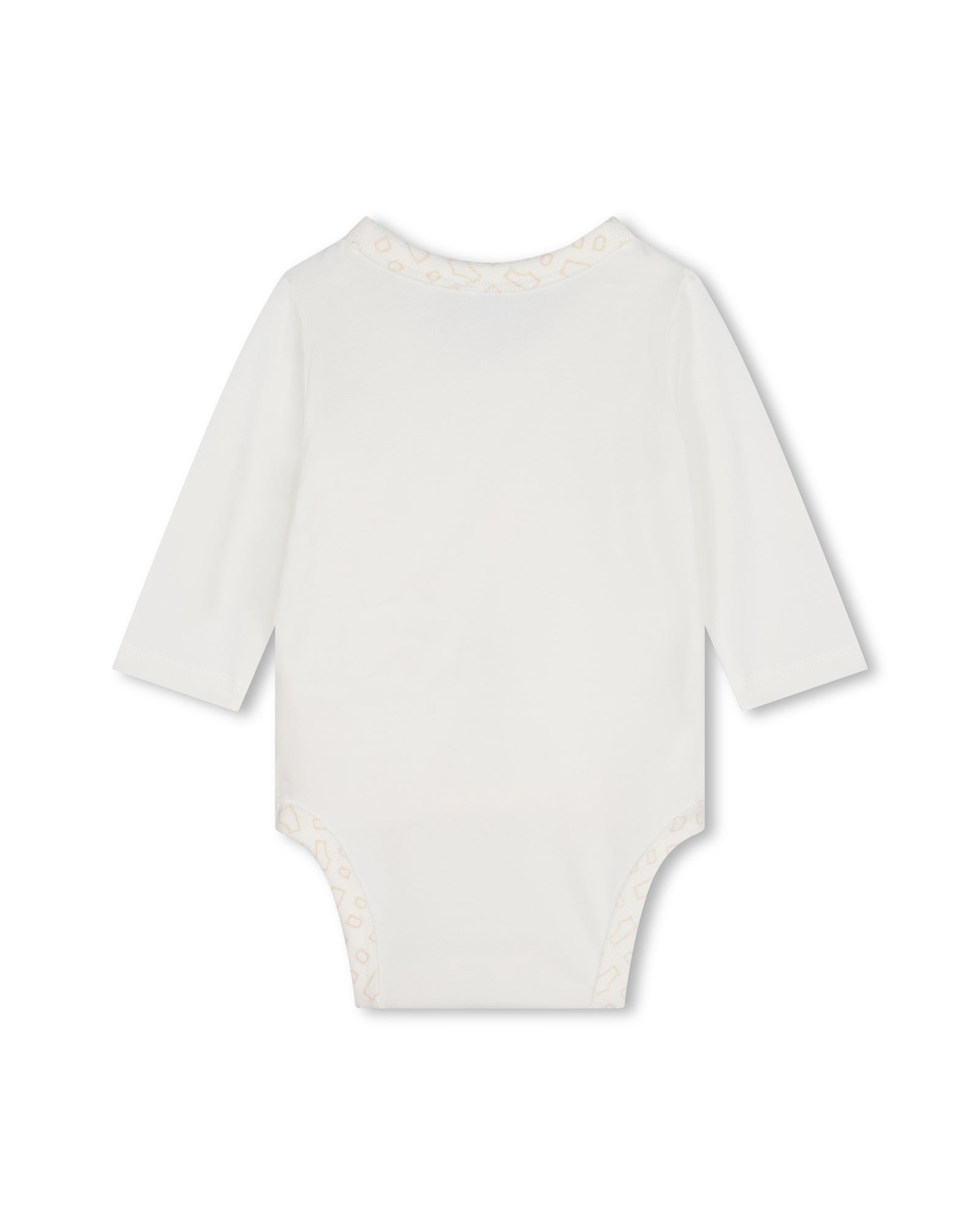 Cotton pyjama set, bodysuit, hat and mittens - Off White