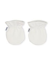 Cotton pyjama set, bodysuit, hat and mittens - Off White