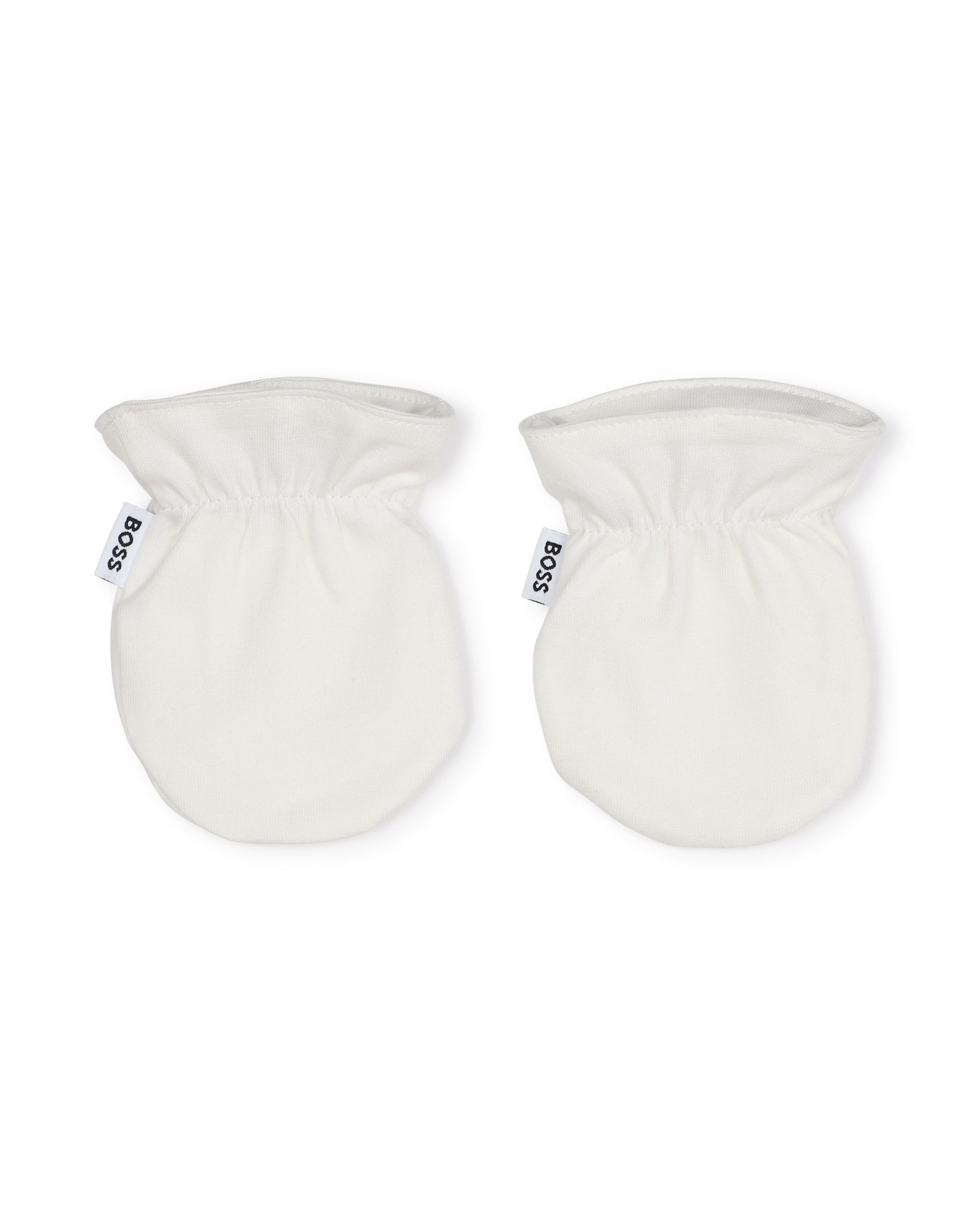 Cotton pyjama set, bodysuit, hat and mittens - Off White