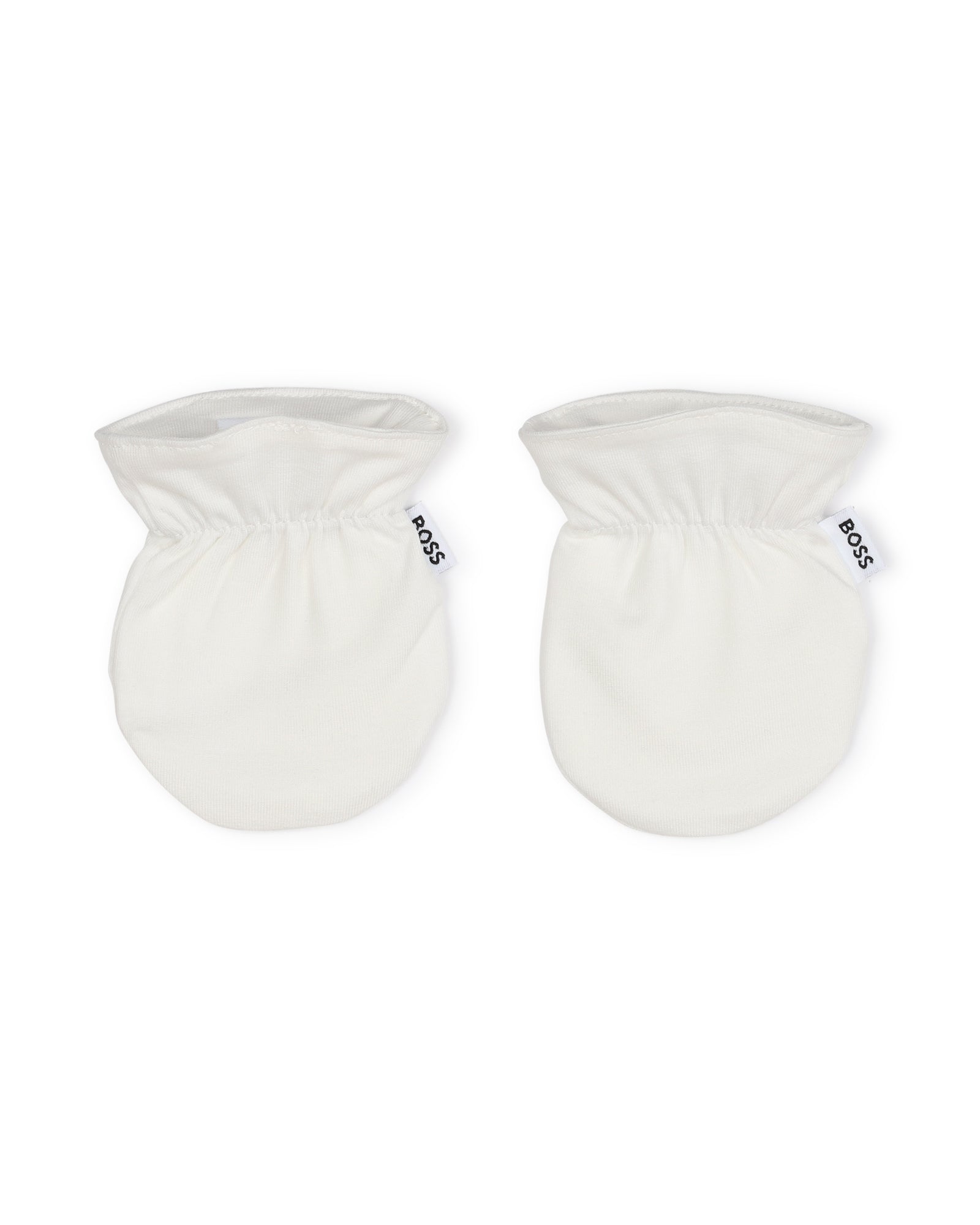 Cotton pyjama set, bodysuit, hat and mittens - Off White