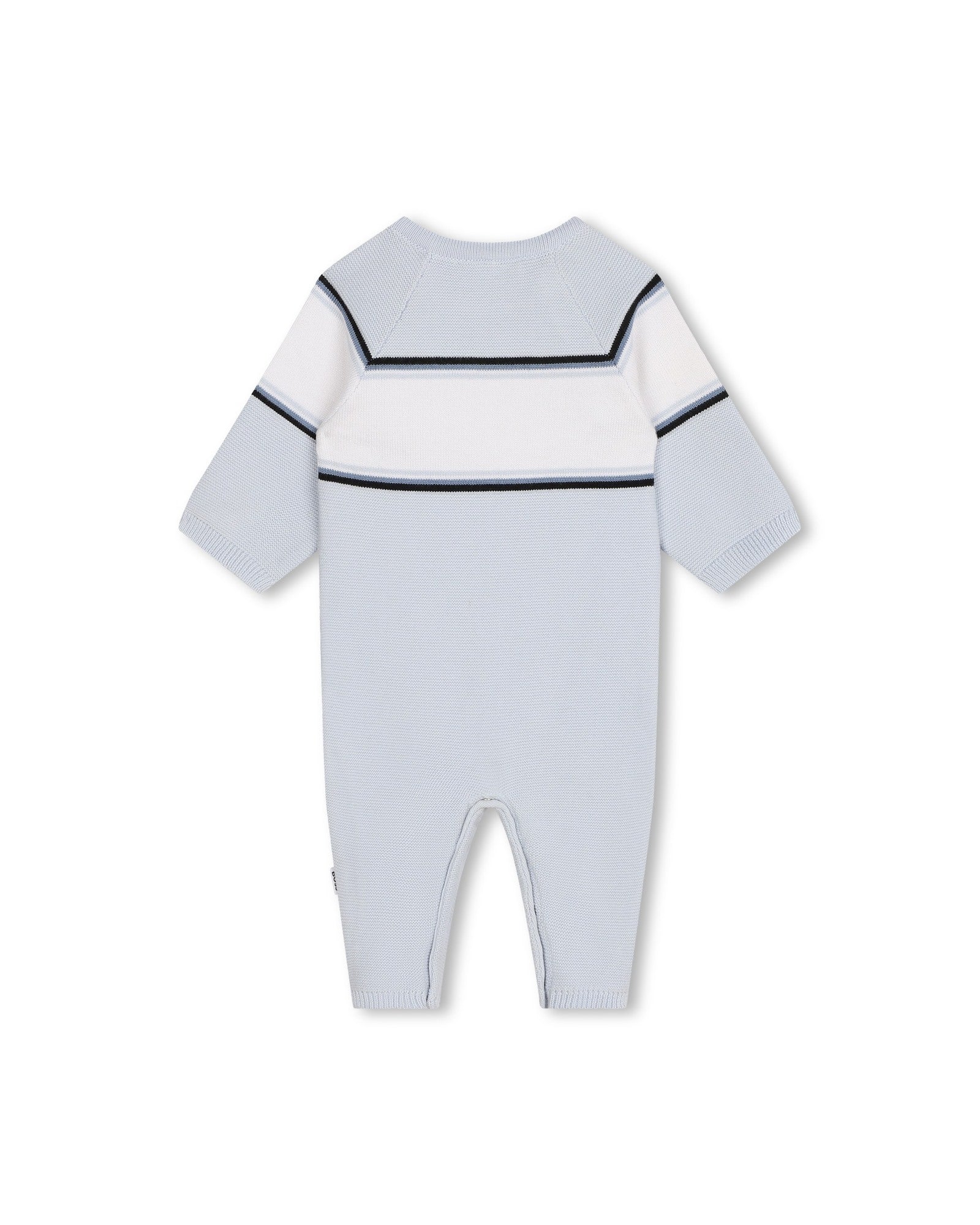 Cotton press stud jumpsuit - Ciel