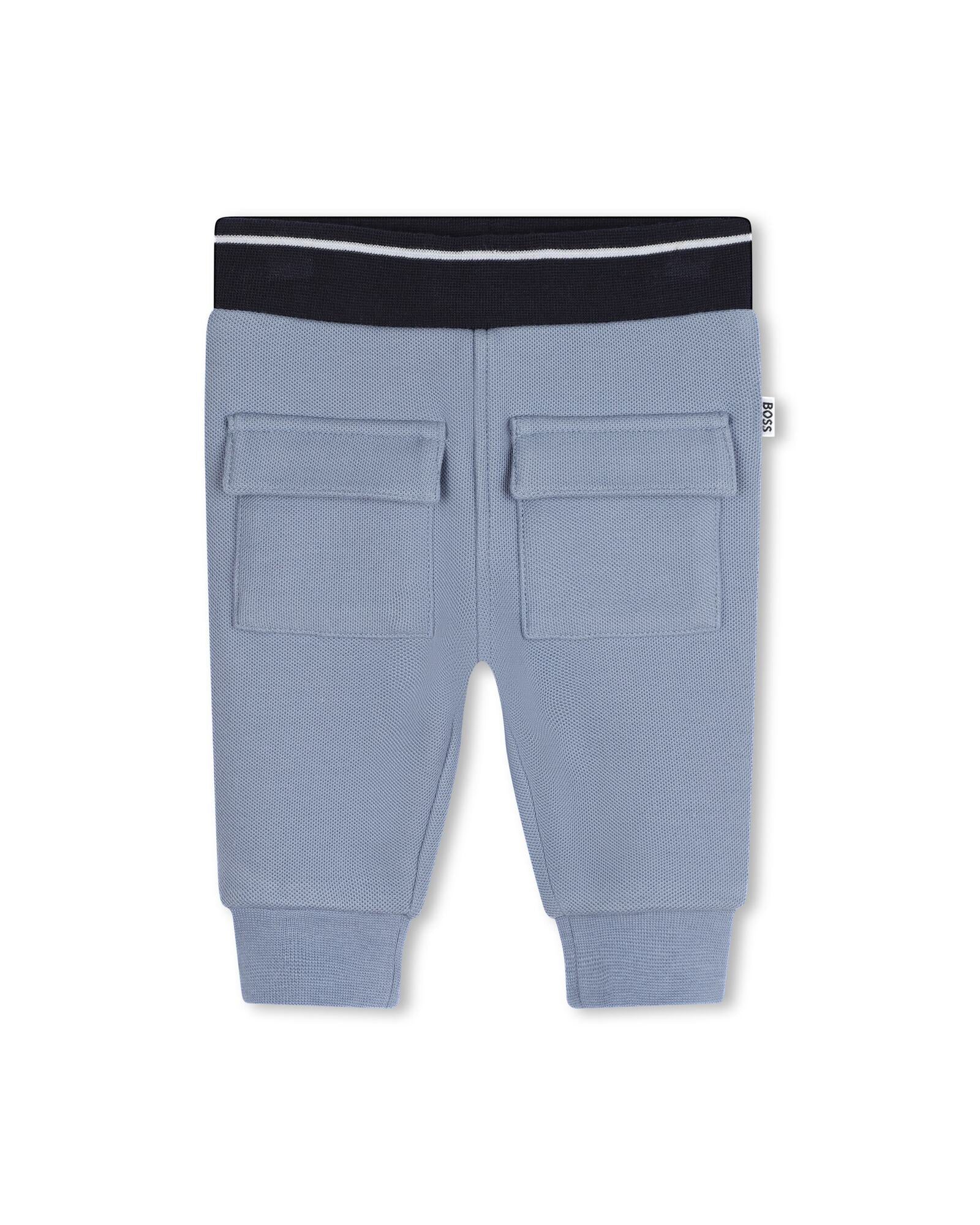 3-piece tracksuit set with cotton cardigan - Mist