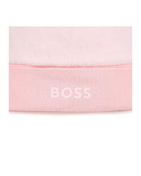 Bonnet de naissance en velours - Pink