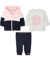 Ensemble 3 pièces Essentiel en coton - Bleu Cargo