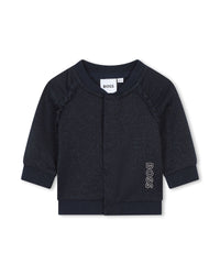 Ensemble 3 pièces avec cardigan en coton - Bleu Cargo
