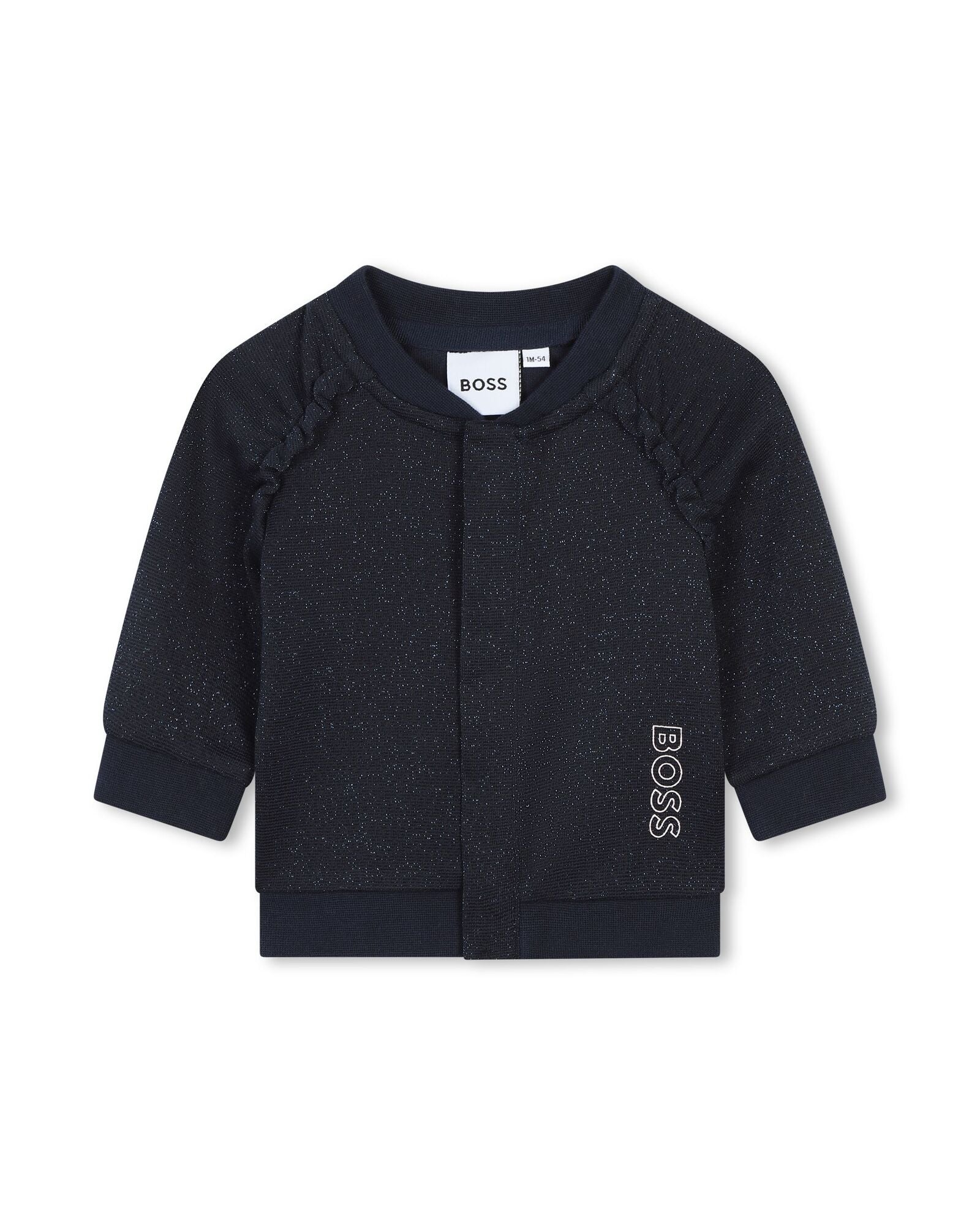 Ensemble 3 pièces avec cardigan en coton - Bleu Cargo