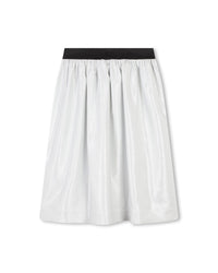 Long shiny skirt - Silver