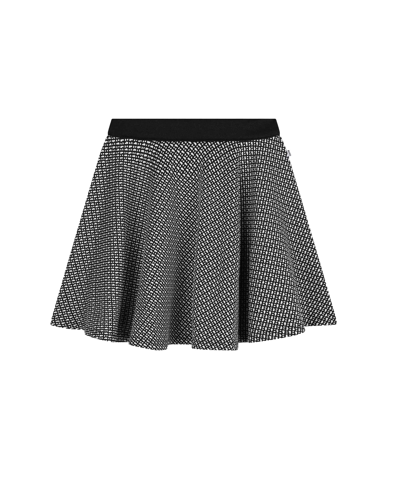 Jacquard skater skirt - Black