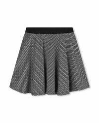 Jupe patineuse en jacquard - Black
