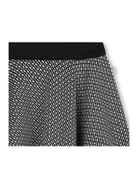 Jupe patineuse en jacquard - Black