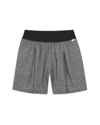 Short à poches en coton - Gris Chiné