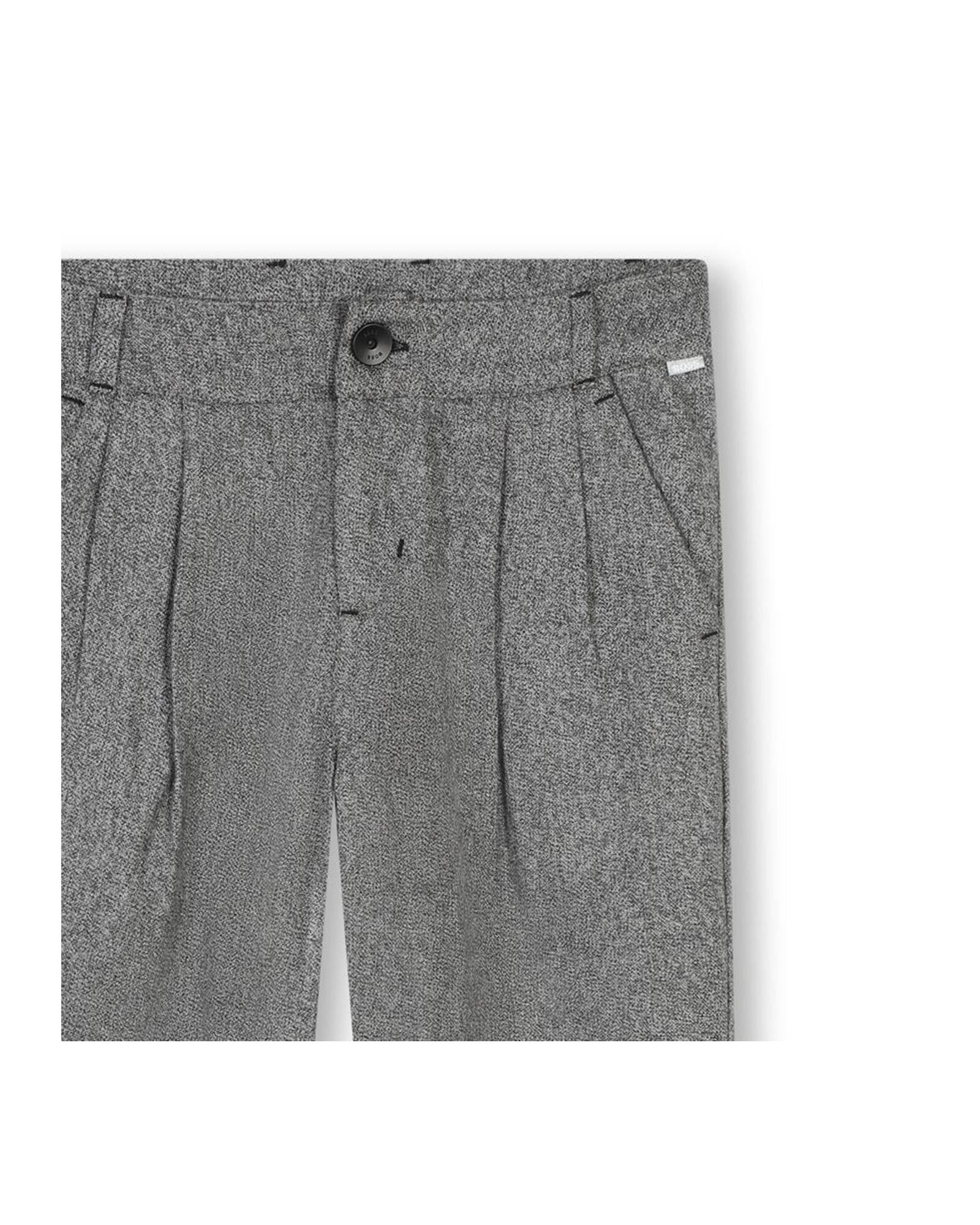 Pantalon 2 poches en coton - Gris Chiné
