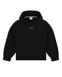 Sweat brodée à logo brillant en coton - Black