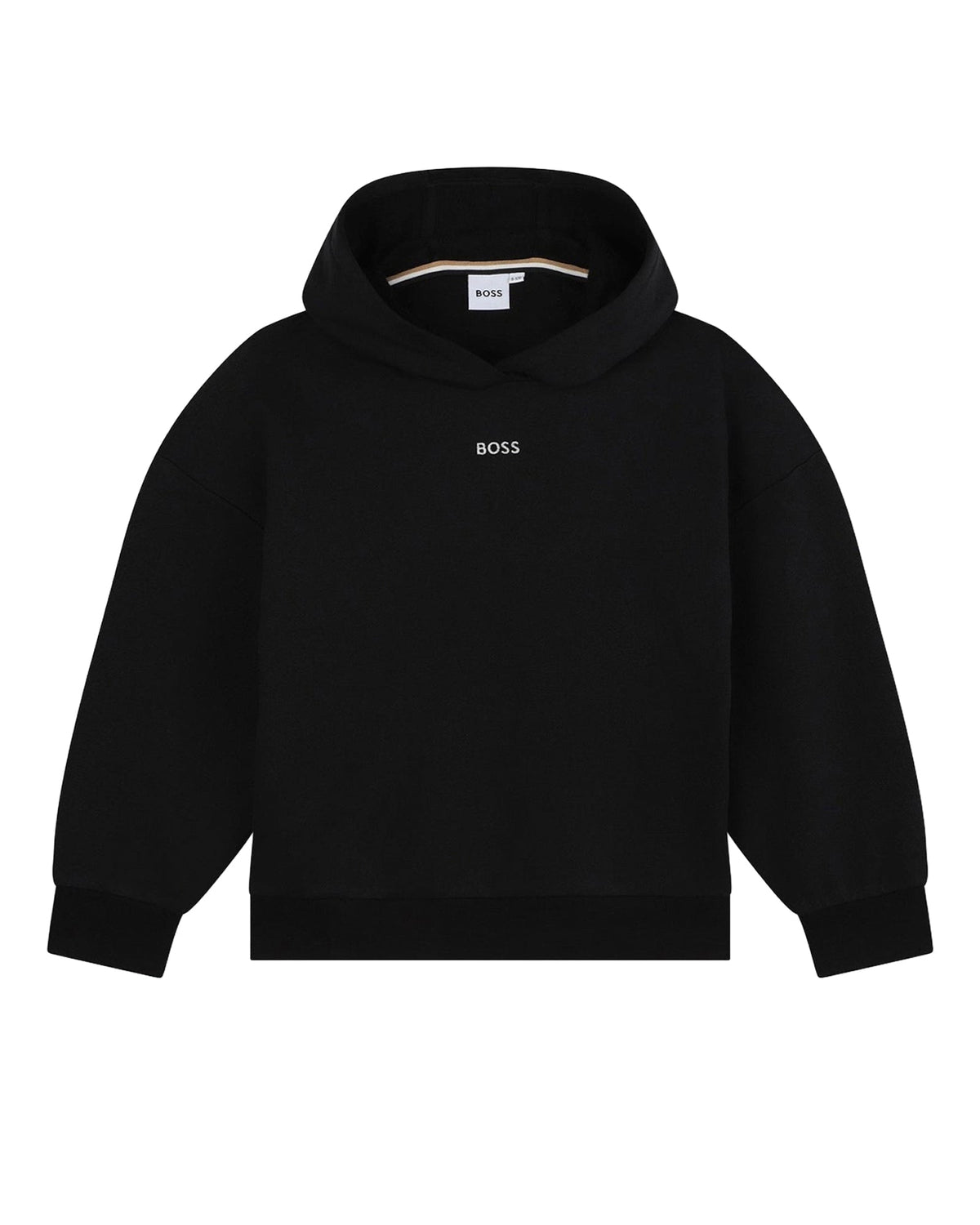 Sweat brodée à logo brillant en coton - Black