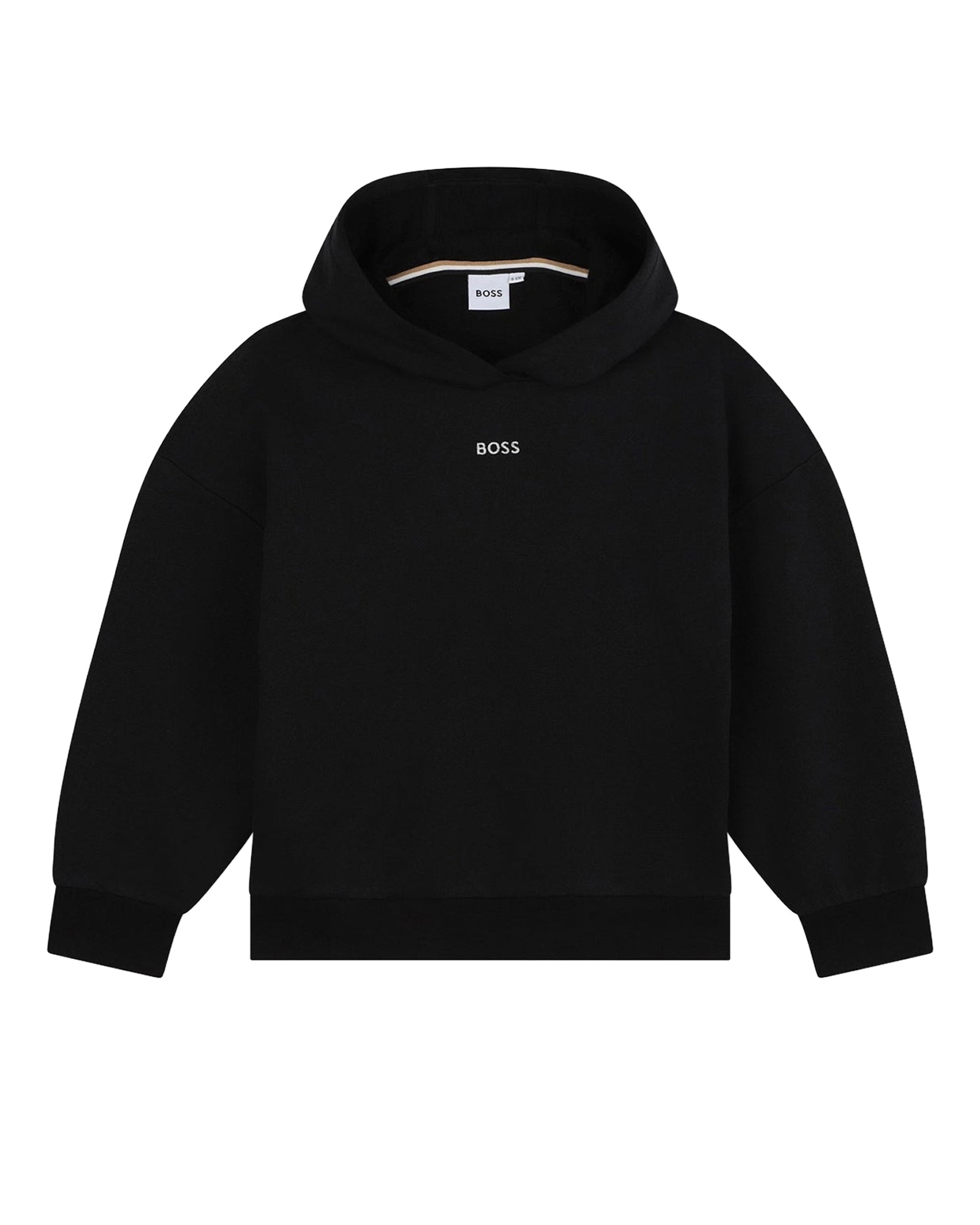 Sweatshirt brodée à logo brillant en coton - Black