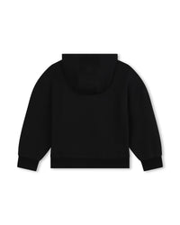 Sweat brodée à logo brillant en coton - Black