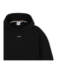 Sweat brodée à logo brillant en coton - Black