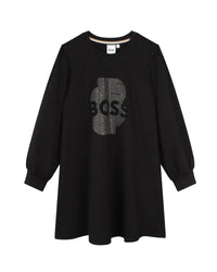 Dress with whimsical illustrations - Black