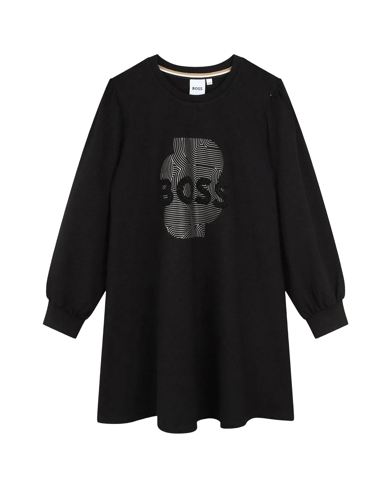 Dress with whimsical illustrations - Black