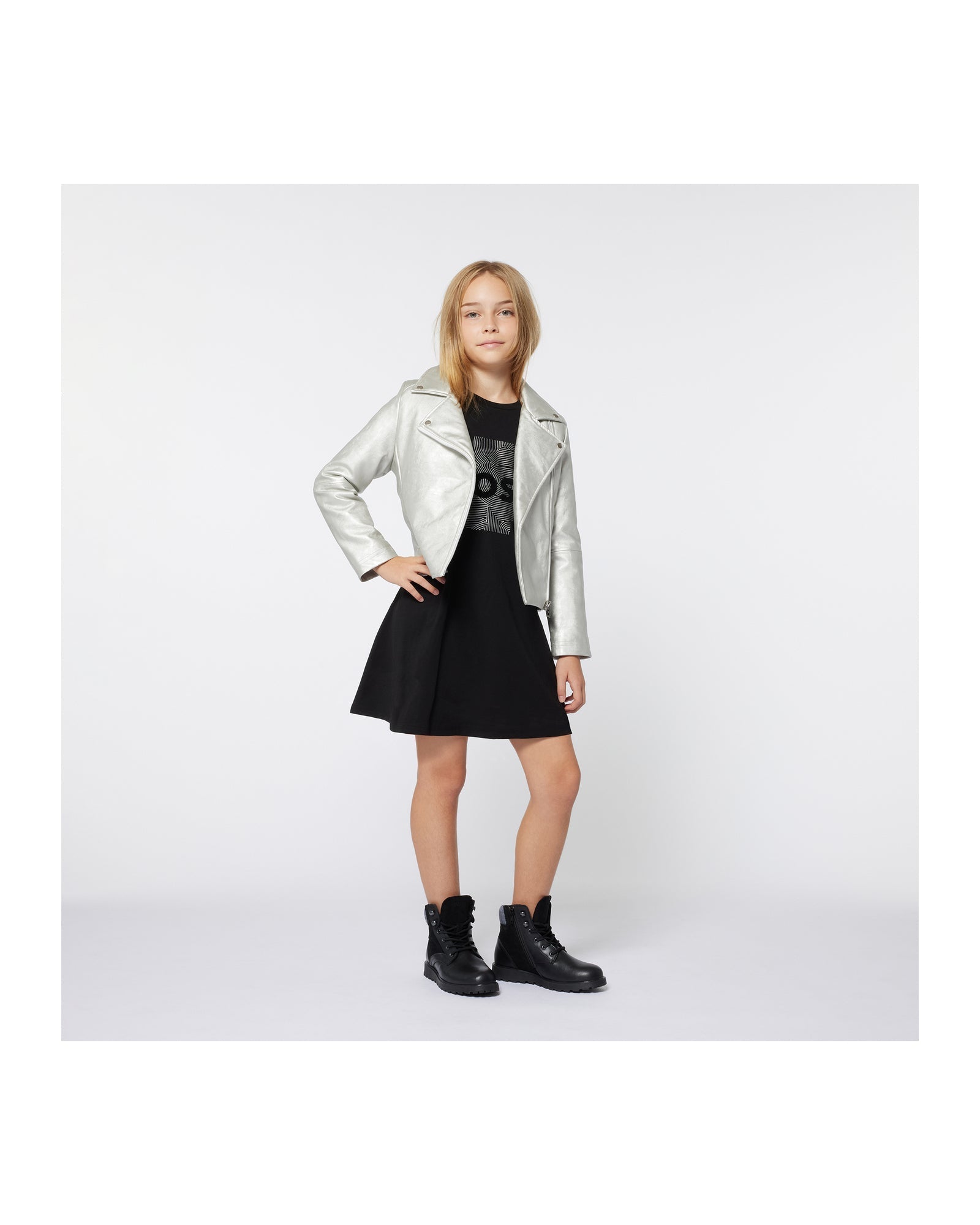 Robe à illustrations fantaisie - Black