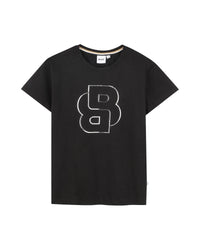 Short-sleeved cotton T-shirt - Black