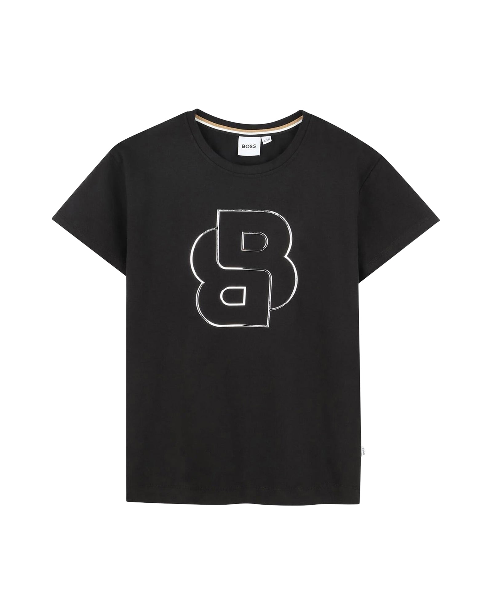 Short-sleeved cotton T-shirt - Black