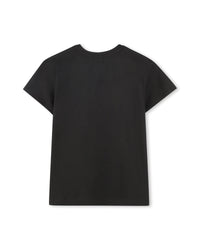 Short-sleeved cotton T-shirt - Black