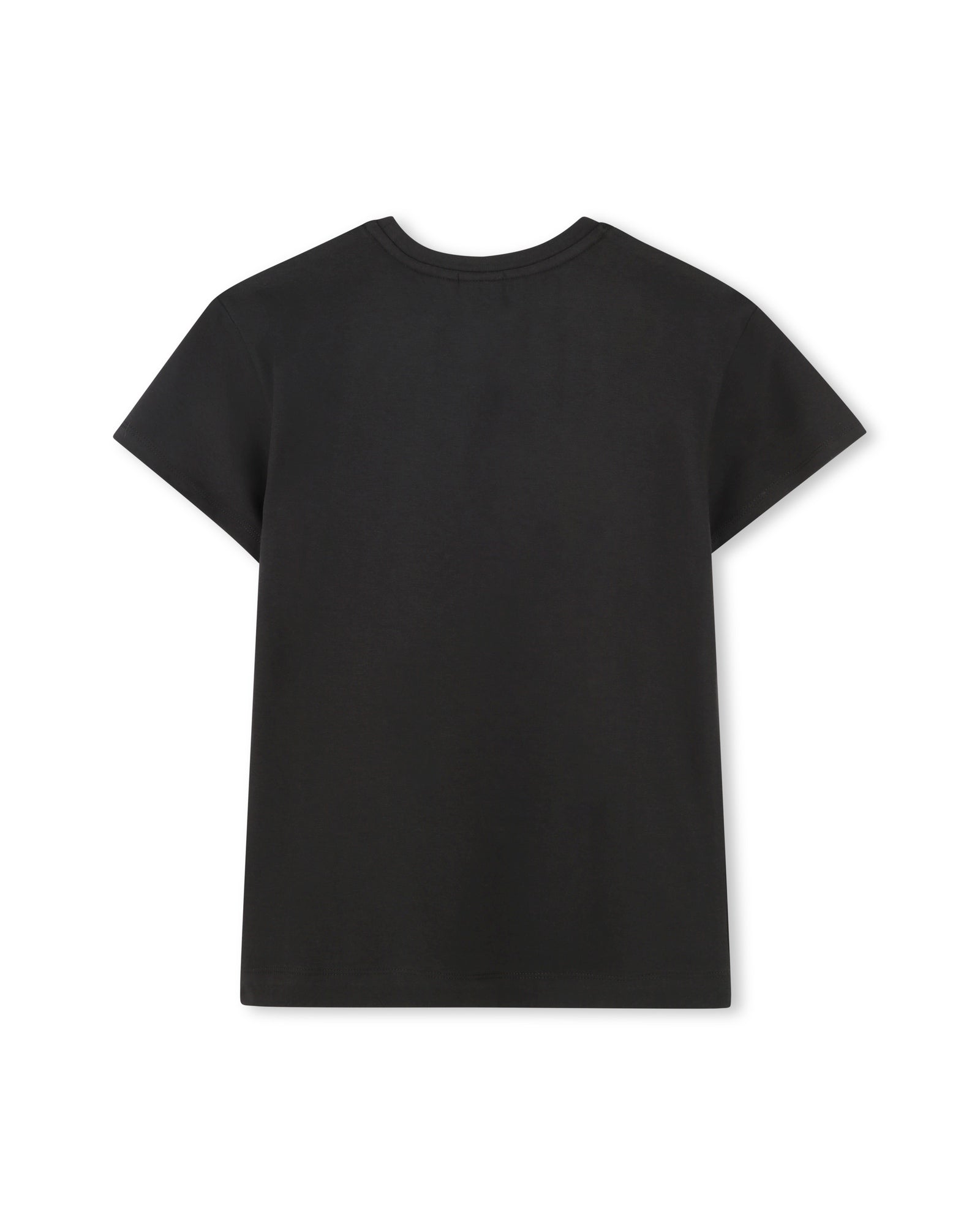 Short-sleeved cotton T-shirt - Black