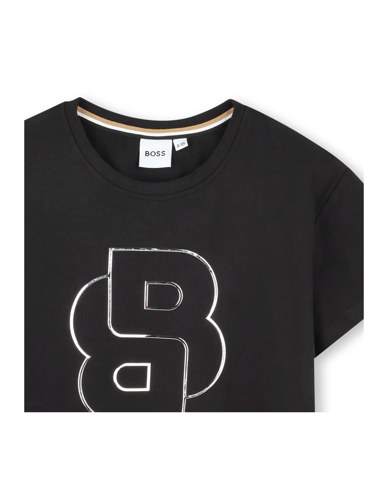 Short-sleeved cotton T-shirt - Black