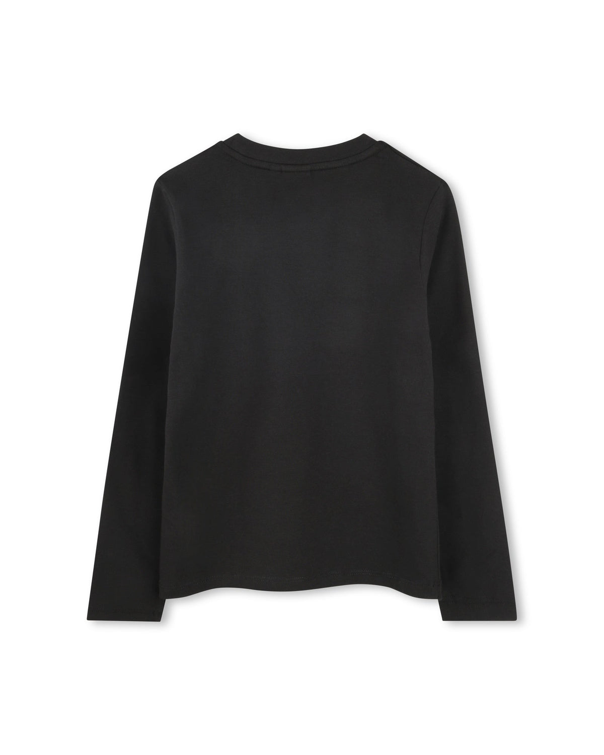 T-shirt à manches longues à illustrations en coton - Black