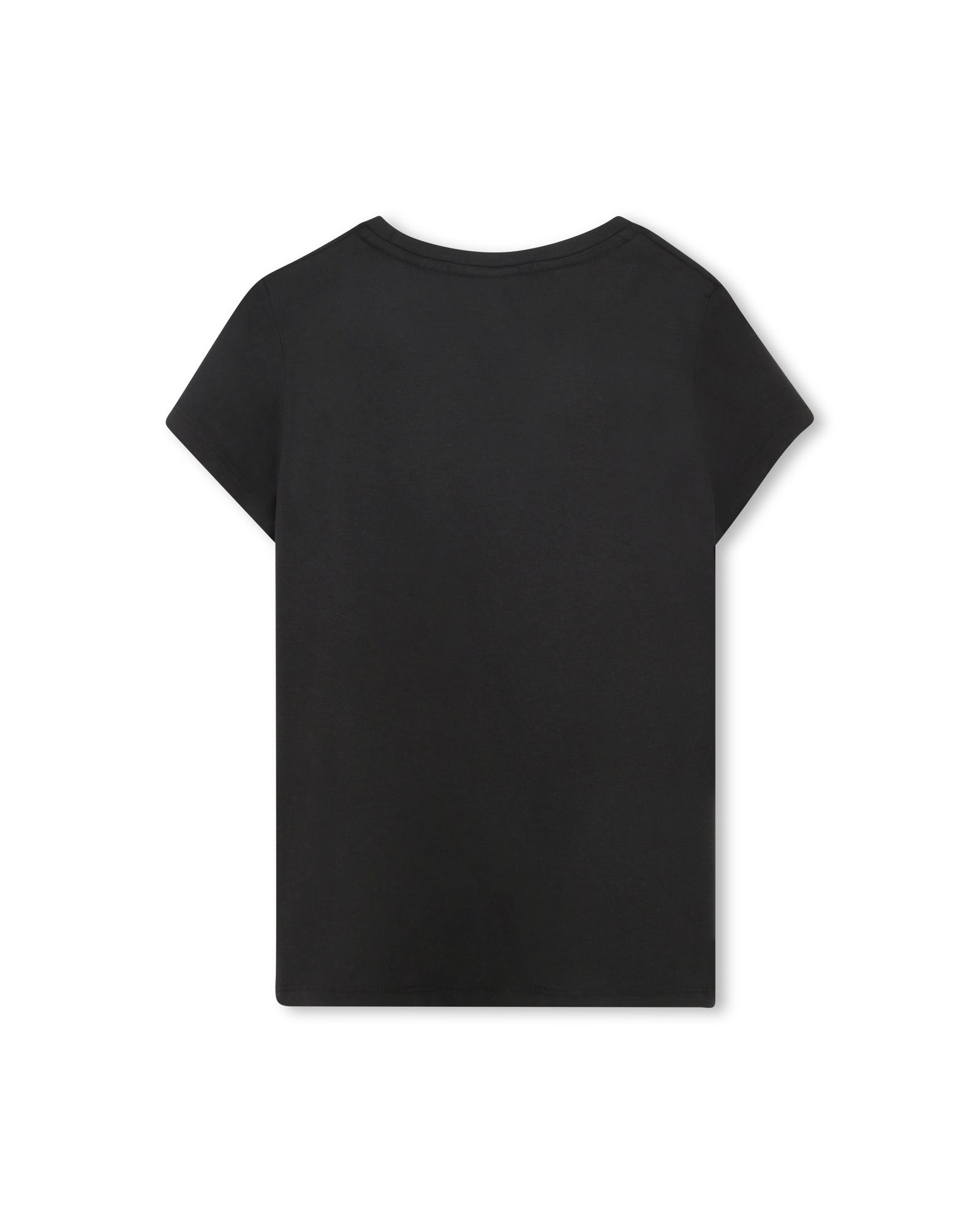 T-shirt à illustrations fantaisie en coton - Black