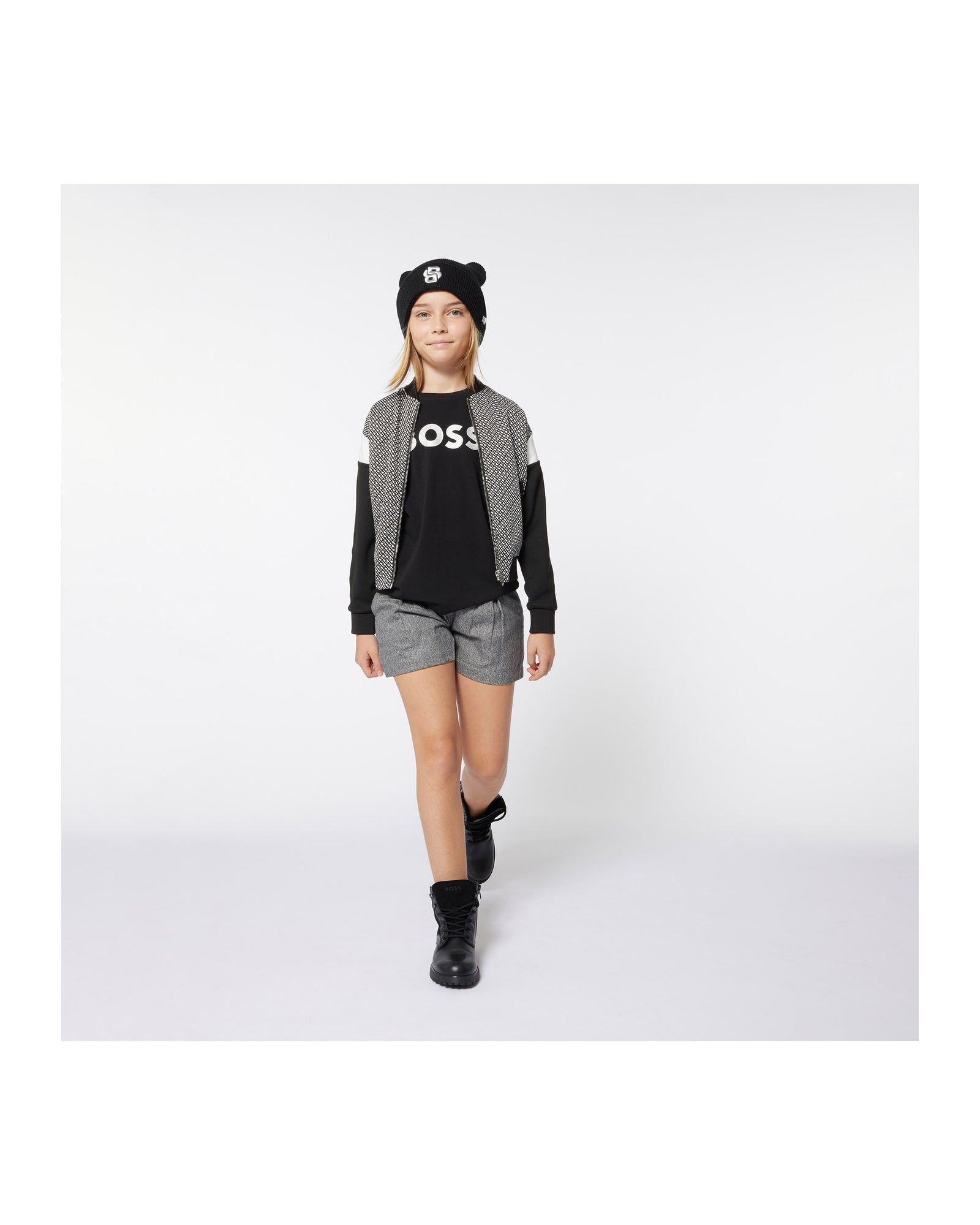 T-shirt à manches courtes en coton - Black
