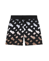 Lace-up swim shorts - Black
