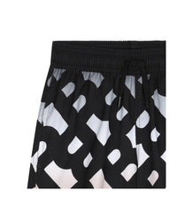 Lace-up swim shorts - Black